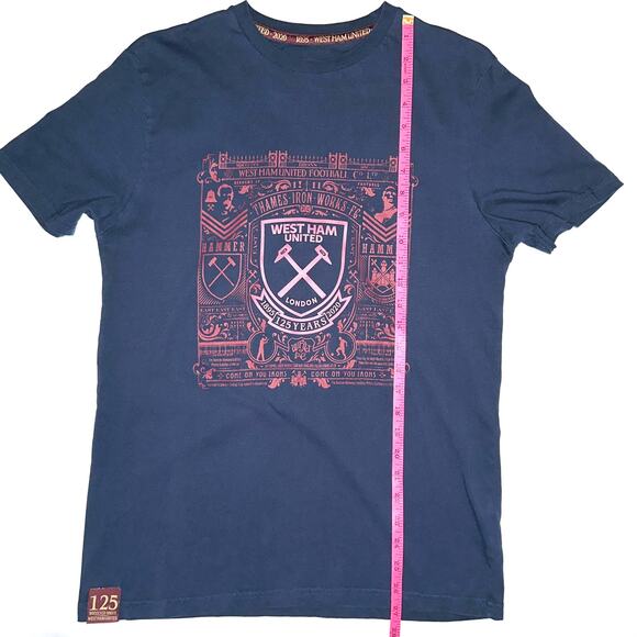 SOLD 💕West Ham United 125 Year Commemorative Soccer Short Sleeve T-Shirt - Picture 8 of 8